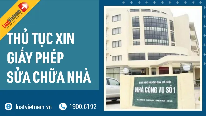 thủ tục xin giấy phép sửa chữa nhà ở