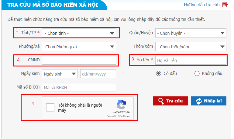 Tra cứu số Sổ bảo hiểm xã hội bằng số CMND