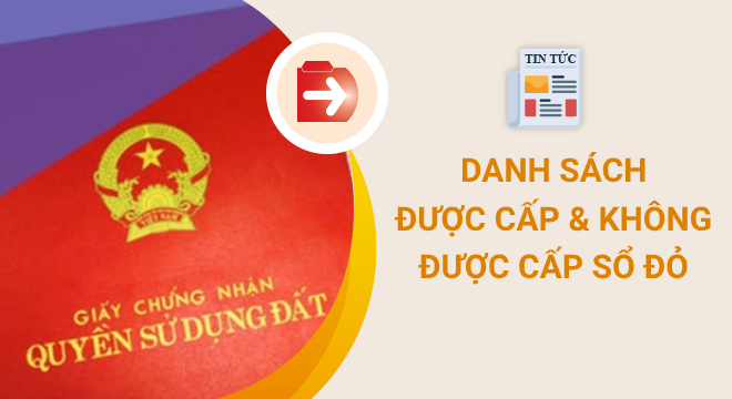 trường hợp được cấp và không được cấp Sổ đỏ