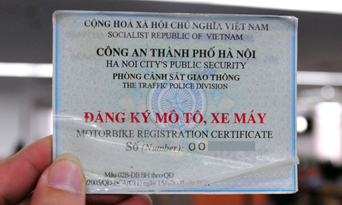 trường hợp phải thu hồi giấy đăng ký xe