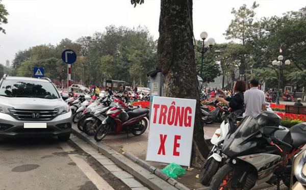 tự ý lập bãi trông xe