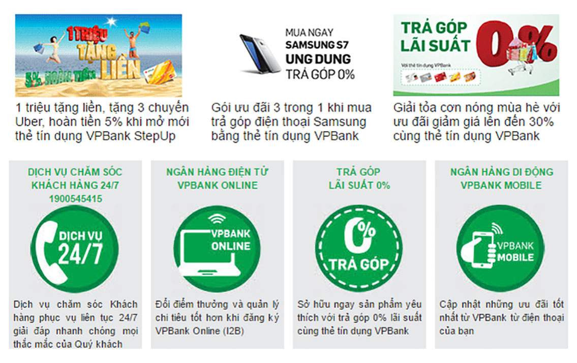 Bạn sẽ được hưởng nhiều ưu đãi, giảm giá khi là khách hàng của thẻ VPBank