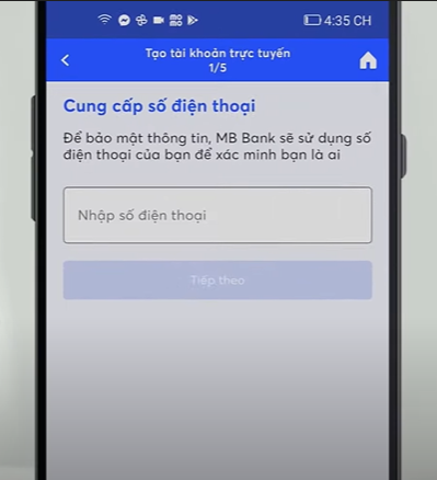 Nhập số điện thoại