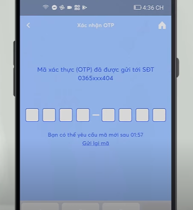 Nhập mã OTP