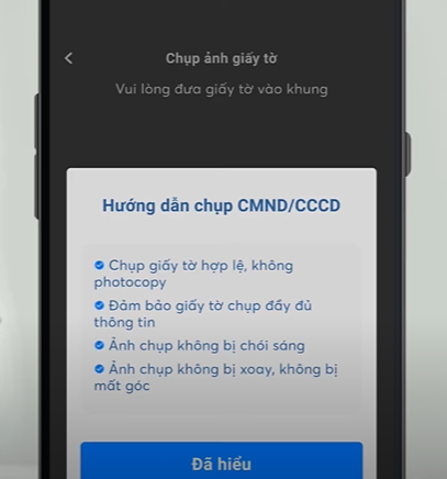 Chụp ảnh giấy tờ tùy thân