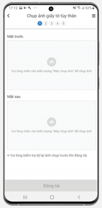 Chụp ảnh giấy tờ tùy thân