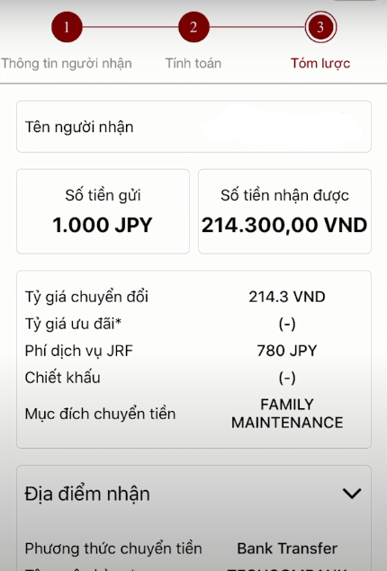 Xác nhận thông tin giao dịch