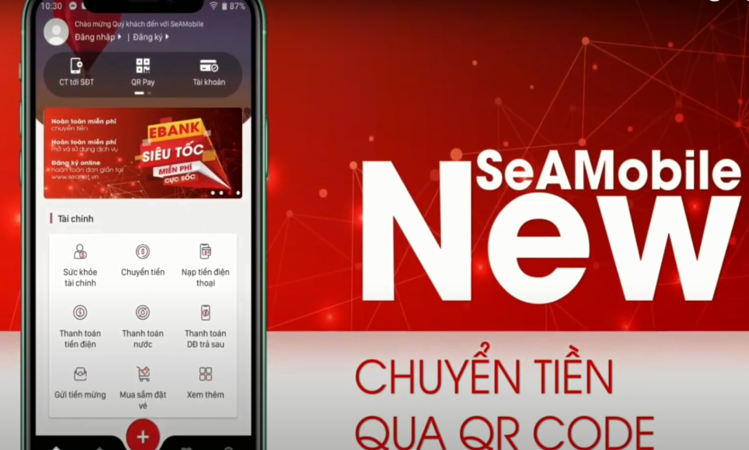 Chuyển tiền QRcode Seabank