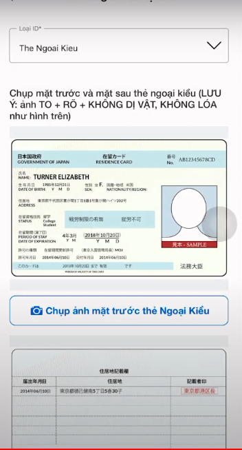 Chụp ảnh thẻ ngoại kiểu