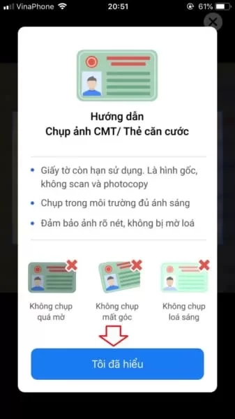 Chụp ảnh giấy tờ tùy thân