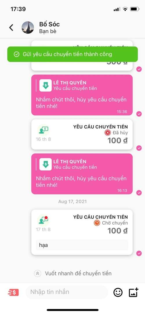 Truy cập vào cuộc trò chuyện 