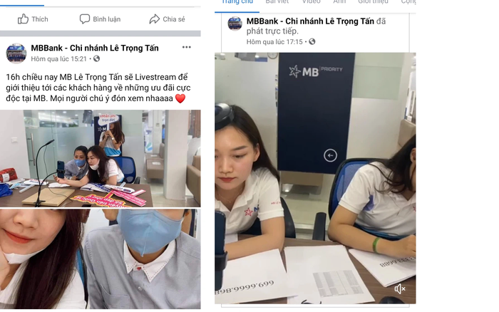 MB Bank livestream bán tài khoản số đẹp
