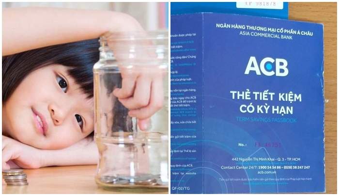 Sổ tiết kiệm cho con tại ngân hàng ACB