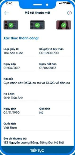 Kiểm tra thông tin