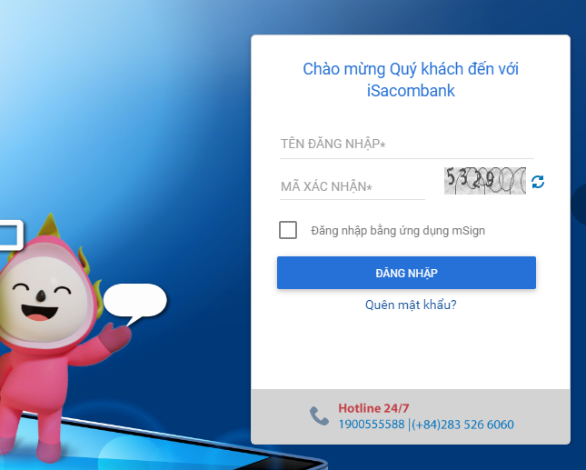 Mở khóa thẻ tín dụng Sacombank 
