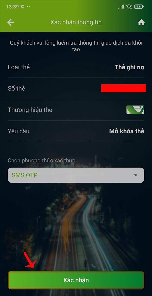 Chọn phương thức xác thực 