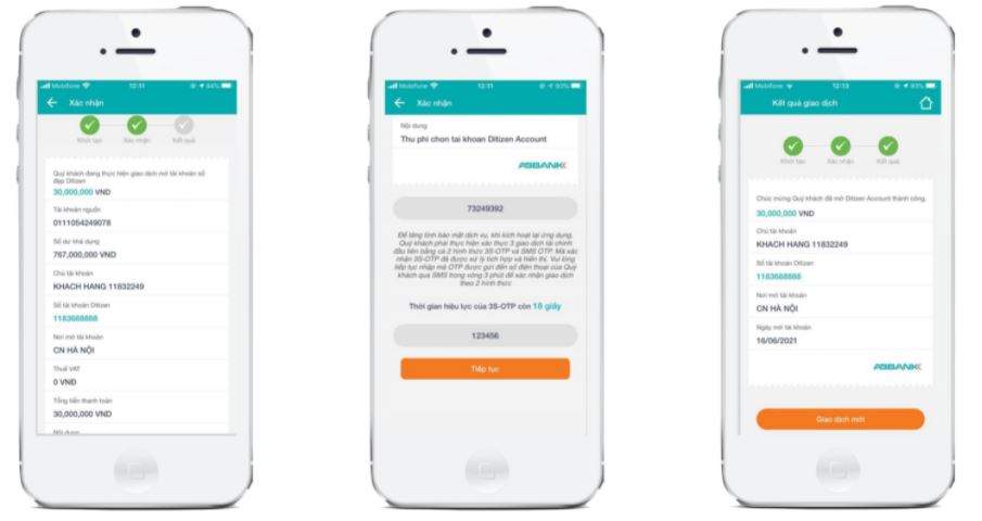Hoàn tất giao dịch mua số tài khoản đẹp ABBank