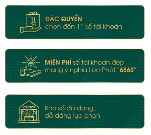 Lợi ích khi mở tài khoản số đẹp SCB