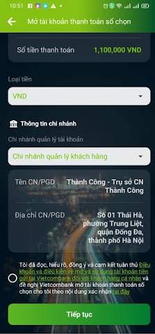 Tiến hành thanh toán theo hướng dẫn