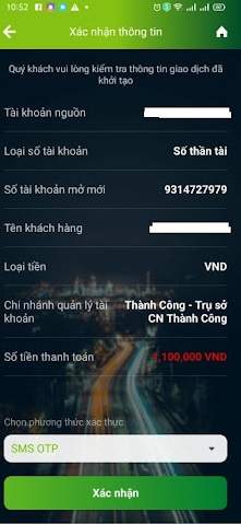 Nhập mã OTP để hoàn tất giao dịch