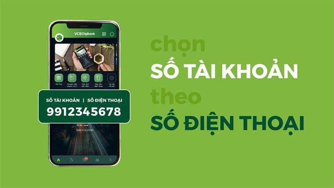 Mở tài khoản số đẹp Vietcombank theo số điện thoại