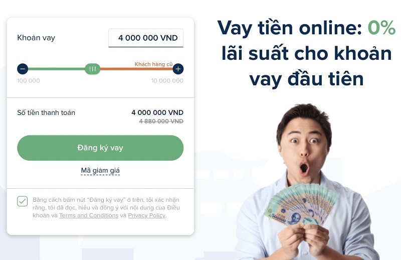 Đăng ký vay theo khoản vay và thời gian chi trả