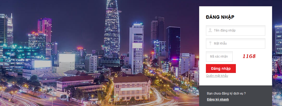 Đăng nhập vào Internet Banking MSB để khóa thẻ