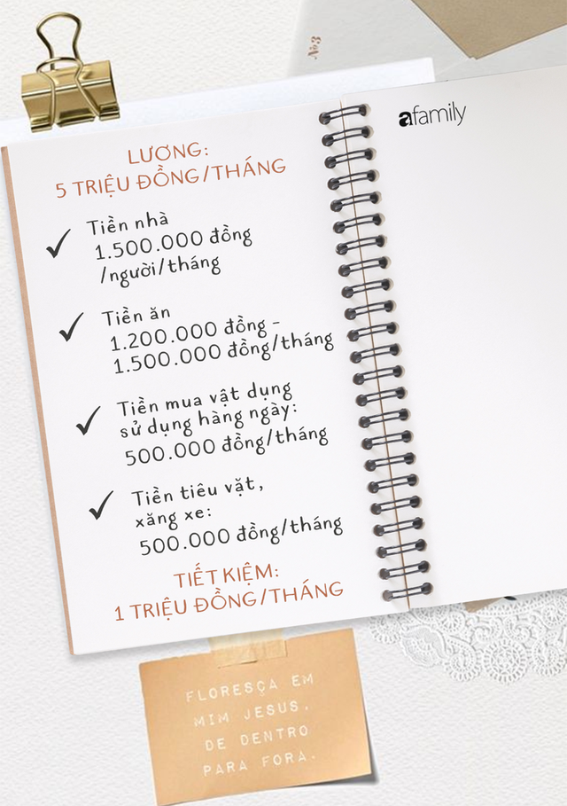 Chi tiêu tiết kiệm với lương 5 triệu